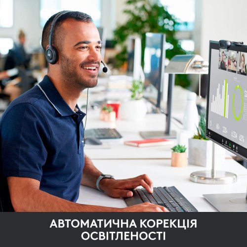 Уцінка веб-камера Logitech HD Webcam C270 (960-001063) Black (Розкрита упаковка, 901325) купити в Україні | Telemart фото