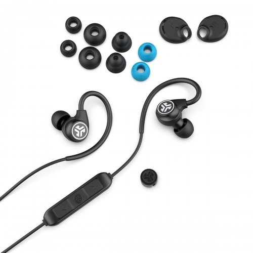 Наушники JLab Fit Sport 3 Wireless (IEUEBFITSPORTRBLK123) Black купить в Украине | Telemart фото