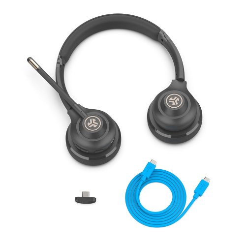 Наушники JLab GO Work Wireless (IEUHBGOWORKRBLK4) Black купить в Украине | Telemart фото