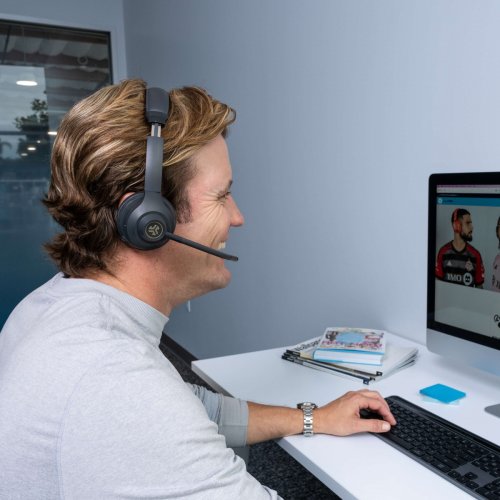 Наушники JLab GO Work Wireless (IEUHBGOWORKRBLK4) Black купить в Украине | Telemart фото