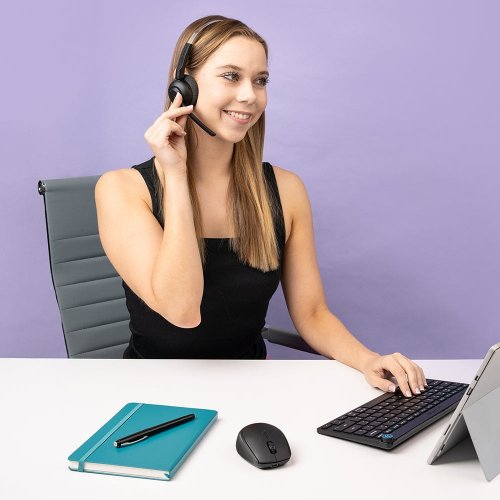 Навушники JLab GO Work Pop Wireless (IEUHBGWRKPOPRBLK4) Black купити в Україні | Telemart фото