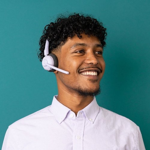 Навушники JLab GO Work Pop Wireless (IEUHBGWRKPOPRLLC4) Lilac купити в Україні | Telemart фото