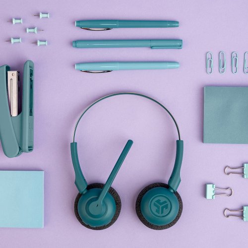 Наушники JLab GO Work Pop Wireless (IEUHBGWRKPOPRTEL4) Teal купить в Украине | Telemart фото