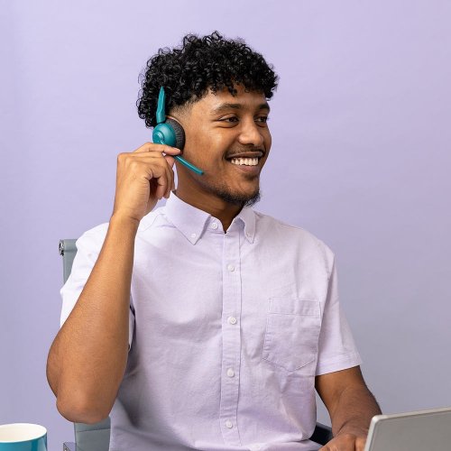 Наушники JLab GO Work Pop Wireless (IEUHBGWRKPOPRTEL4) Teal купить в Украине | Telemart фото