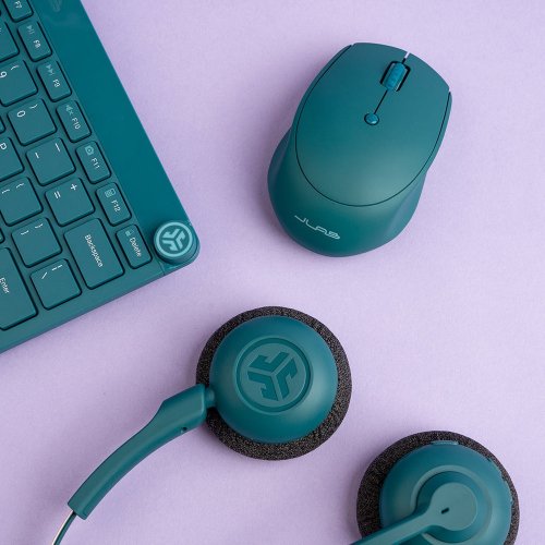 Наушники JLab GO Work Pop Wireless (IEUHBGWRKPOPRTEL4) Teal купить в Украине | Telemart фото