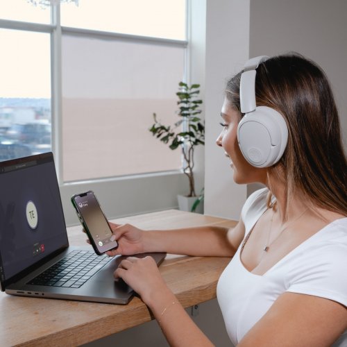 Навушники JLab JBuds LUX ANC (IEUHBJLUXANCRWHT62) Cloud White купити в Україні | Telemart фото