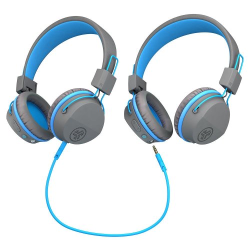 Навушники JLab JBuddies Studio Kids Wireless (IEUHBSTUDIORGRYBLU4) Grey/Blue купити в Україні | Telemart фото