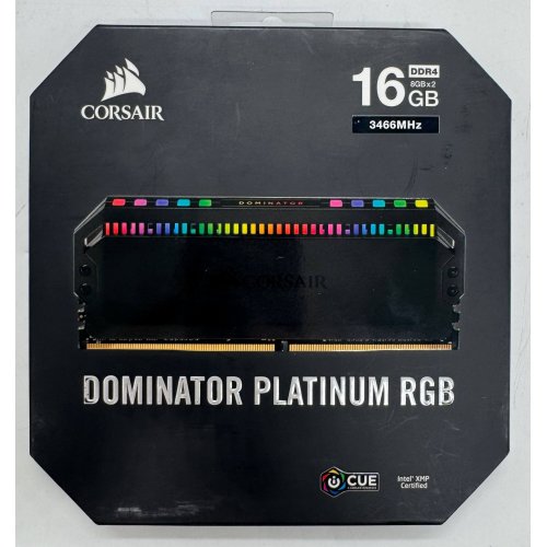 Озу Corsair DDR4 16GB (2x8GB) 3466Mhz Dominator Platinum RGB (CMT16GX4M2C3466C16) (Восстановлено продавцом, 901432) купить в Украине | Telemart фото
