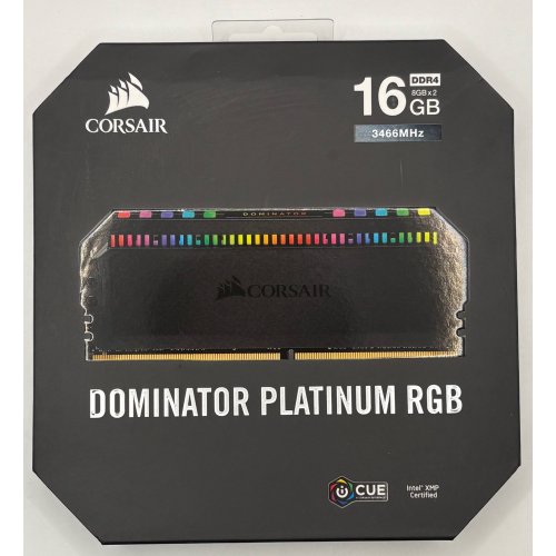 Озу Corsair DDR4 16GB (2x8GB) 3466Mhz Dominator Platinum RGB (CMT16GX4M2C3466C16) (Восстановлено продавцом, 901440) купить в Украине | Telemart фото