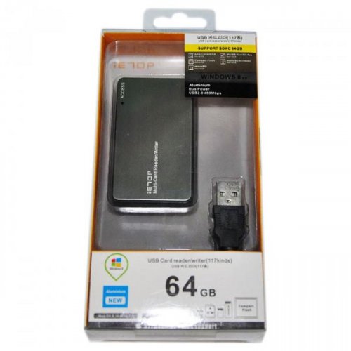 Купить Кардридер ATcom TD2053 USB 2.0 microSD/TF (16114) Metal - цена в Харькове, Киеве, Днепре, Одессе
в интернет-магазине Telemart фото