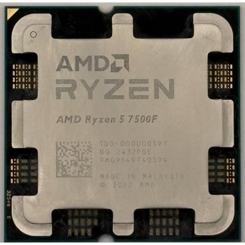 Процесор AMD Ryzen 5 7500F 3.7(5.0)GHz 32MB sAM5 Tray (100-000000597) (Відновлено продавцем, 901456) купити в Україні | Telemart фото