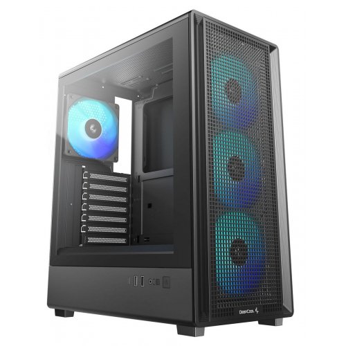 Корпус Deepcool CC550 4F Tempered Glass без БЖ (R-CC550BKANA4-G) Black купити в Україні | Telemart фото
