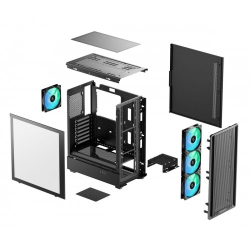 Корпус Deepcool CC550 4F Tempered Glass без БЖ (R-CC550BKANA4-G) Black купити в Україні | Telemart фото