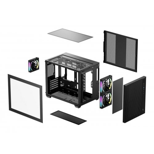 Корпус Deepcool CG330 Mesh 3F Tempered Glass без БЖ (R-CG330MESH-BKANM3-G) Black купити в Україні | Telemart фото
