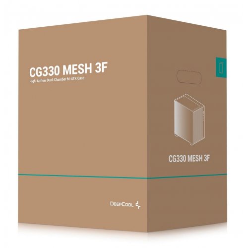 Корпус Deepcool CG330 Mesh 3F Tempered Glass без БЖ (R-CG330MESH-BKANM3-G) Black купити в Україні | Telemart фото