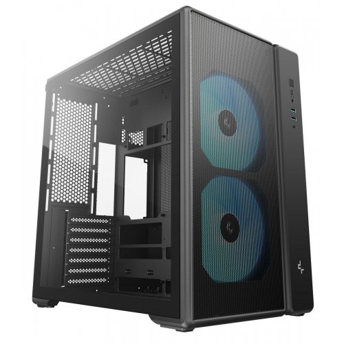 Корпус Deepcool CG590 Mesh 2F Tempered Glass без БЖ (R-CG590MESH-BKANA2-G) Black купити в Україні | Telemart фото