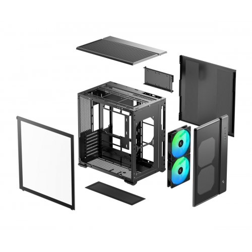 Корпус Deepcool CG590 Mesh 2F Tempered Glass без БЖ (R-CG590MESH-BKANA2-G) Black купити в Україні | Telemart фото