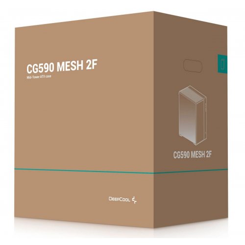 Корпус Deepcool CG590 Mesh 2F Tempered Glass без БЖ (R-CG590MESH-BKANA2-G) Black купити в Україні | Telemart фото