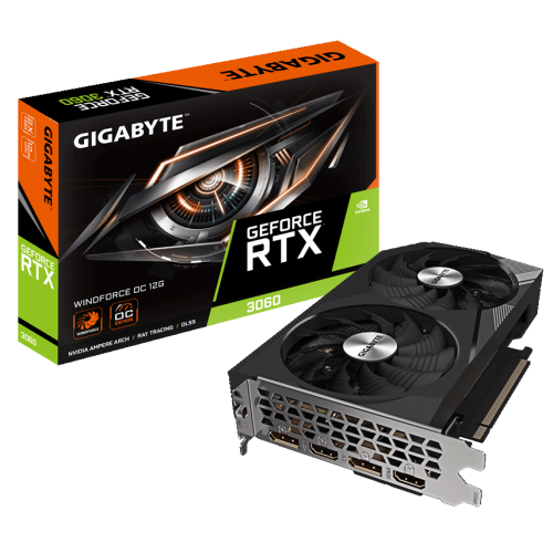 Видеокарта Gigabyte GeForce RTX 3060 WindForce OC 12228MB (GV-N3060WF2OC-12GD 2.0) (Восстановлено продавцом, 901488) купить в Украине | Telemart фото