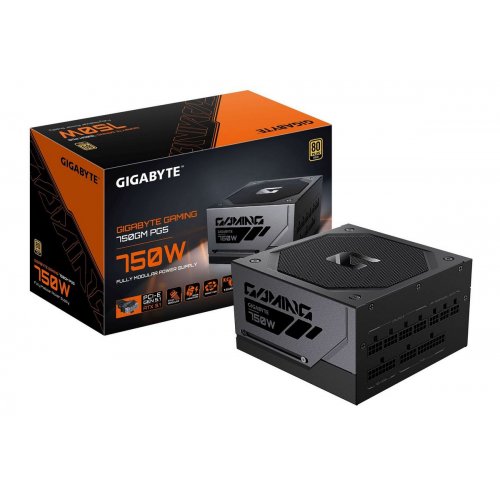 Блок питания Gigabyte Gaming 750GM PG5 750W (GP-GME750GM PG5) Black купить в Украине | Telemart фото