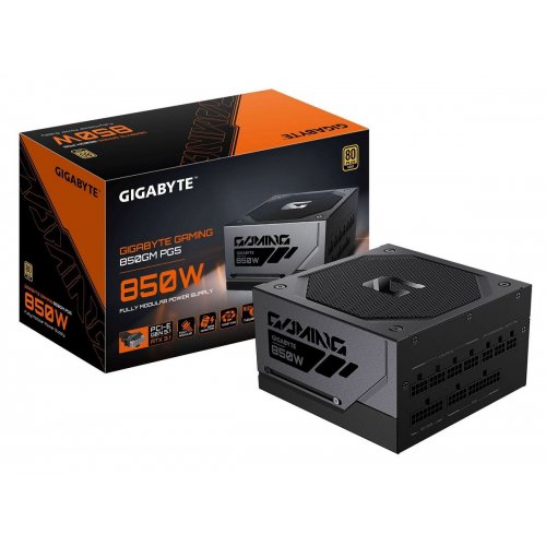 Блок питания Gigabyte Gaming 850GM PG5 850W (GP-GME850GM PG5) Black купить в Украине | Telemart фото