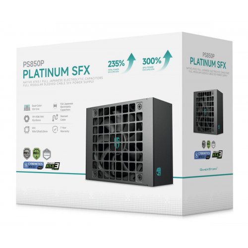 Блок питания Deepcool GamerStorm PS850P 850W (R-PS850P-FE0B-JGEU) Black купить в Украине | Telemart фото