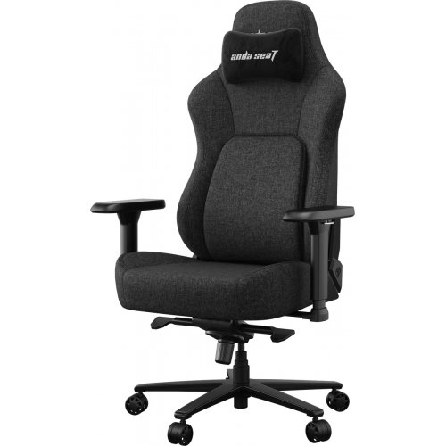 Ігрове крісло Anda Seat Phantom 4 Pro L Fabric (AD18YSDC-72-B-F-B02) Black купити в Україні | Telemart фото