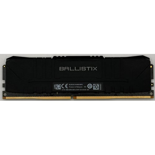 Озу Crucial DDR4 8GB 3200Mhz Ballistix Black (BL8G32C16U4B) (Восстановлено продавцом, 901680) купить в Украине | Telemart фото