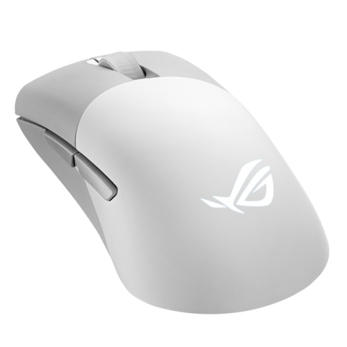 Уценка мышка Asus ROG Keris WL Aimpoint (90MP02V0-BMUA10) White (Вскрытая упаковка, 901689) купить в Украине | Telemart фото