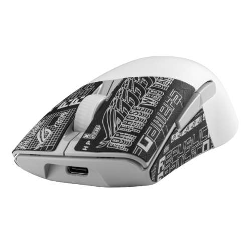Уценка мышка Asus ROG Keris WL Aimpoint (90MP02V0-BMUA10) White (Вскрытая упаковка, 901689) купить в Украине | Telemart фото