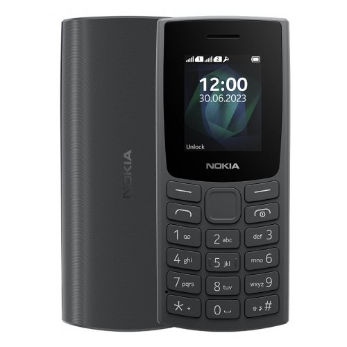 Кнопковий телефон Nokia 105 SS 2023 Charcoal купити в Україні | Telemart фото