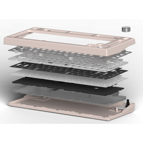 Уценка основание для клавиатуры FL ESPORTS DIY-barebone MK750 Wireless (MK750-4247) White (Вскрытая упаковка, 901867) купить в Украине | Telemart фото