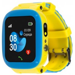 Детские смарт-часы AmiGo GO004 GLORY Camera+LED Blue/Yellow