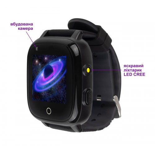 Дитячий смарт-годинник AmiGo GO005 4G WIFI Thermometer Black купити в Україні | Telemart фото
