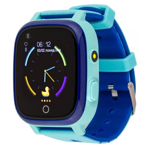Дитячий смарт-годинник AmiGo GO005 4G WIFI Thermometer Blue купити в Україні | Telemart фото