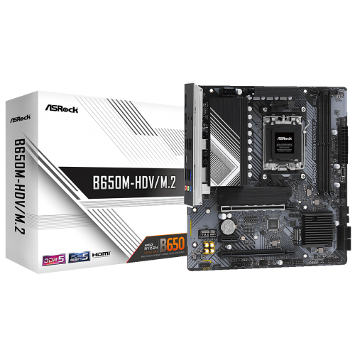 Материнська плата AsRock B650M-HDV/M.2 (sAM5, AMD B650) (Відновлено продавцем, 901988) купити в Україні | Telemart фото