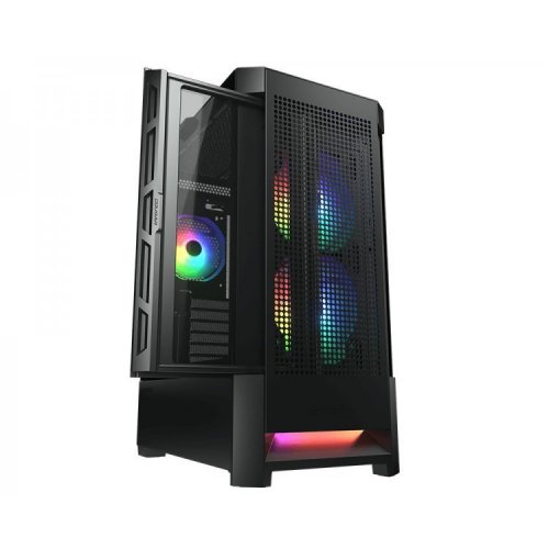 Уценка корпус Cougar Airface RGB Tempered Glass без БП Black (Вскрытая упаковка, 901989) купить в Украине | Telemart фото