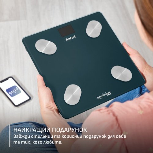 Умные весы Tefal Goodvibes Life+ (BM9720F0) Blue купить в Украине | Telemart фото