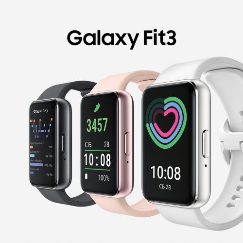 Фітнес-браслет Samsung Galaxy Fit3 (SM-R390NIDASEK) Pink Gold купити в Україні | Telemart фото