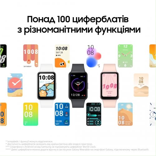 Фітнес-браслет Samsung Galaxy Fit3 (SM-R390NIDASEK) Pink Gold купити в Україні | Telemart фото