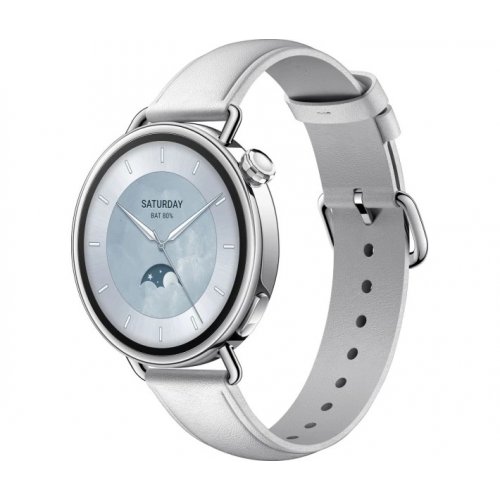 Розумний годинник Xiaomi Watch S4 41mm Leather Strap (BHR07VUGL) White купити в Україні | Telemart фото