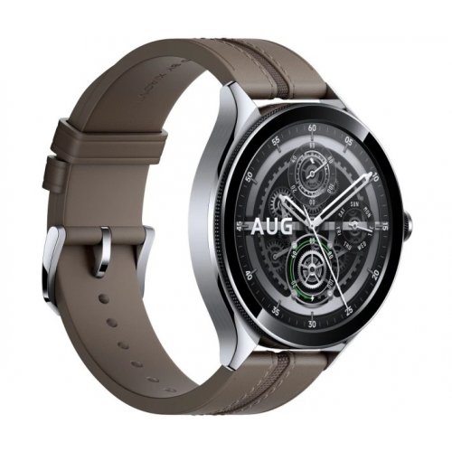 Умные часы Xiaomi Watch 2 Pro Bluetooth Leather Strap (BHR7216GL) Silver купить в Украине | Telemart фото
