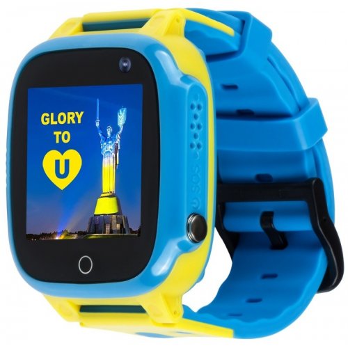 Детские смарт-часы AmiGo GO008 GLORY GPS WIFI Blue/Yellow купить в Украине | Telemart фото