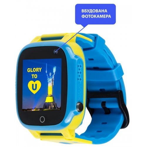 Детские смарт-часы AmiGo GO008 GLORY GPS WIFI Blue/Yellow купить в Украине | Telemart фото