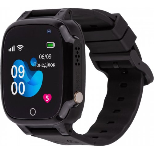 Детские смарт-часы AmiGo GO008 MILKY GPS WIFI Black купить в Украине | Telemart фото