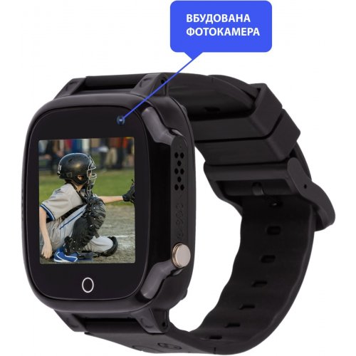 Детские смарт-часы AmiGo GO008 MILKY GPS WIFI Black купить в Украине | Telemart фото