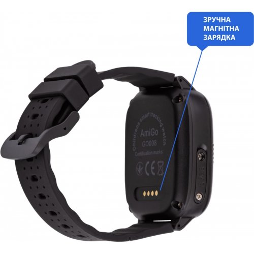 Детские смарт-часы AmiGo GO008 MILKY GPS WIFI Black купить в Украине | Telemart фото