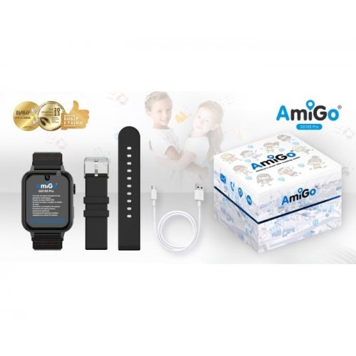 Дитячий смарт-годинник AmiGo GO10S Pro WIFI Black купити в Україні | Telemart фото