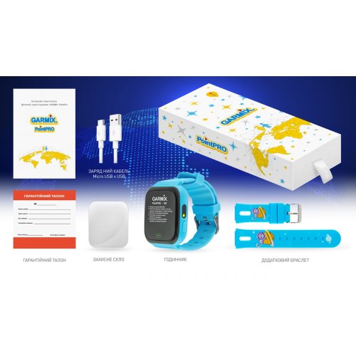 Детские смарт-часы GARMIX PointPRO-100 Blue купить в Украине | Telemart фото