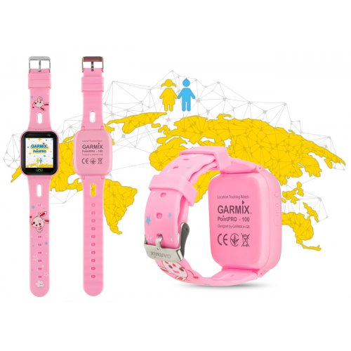 Детские смарт-часы GARMIX PointPRO-100 Pink купить в Украине | Telemart фото